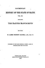 The Baxter Manuscripts - Vol. XI