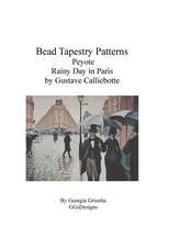 Bead Tapestry Patterns Peyote Rainy Day in Paris by Gustave Calliebotte