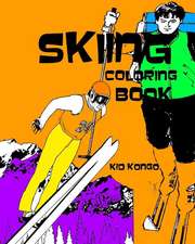 Skiing Coloring Book