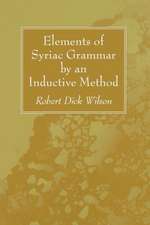 Elements of Syriac Grammar by an Inductive Method