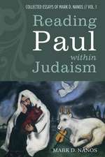 Reading Paul within Judaism