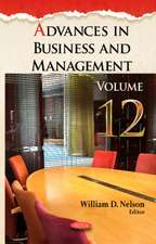 Advances in Business & Management: Volume 12