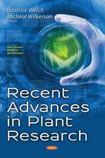 WELCH, B: Recent Advances in Plant Research