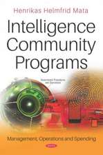 Mata, H: Intelligence Community Programs