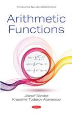 Sandor, J: Arithmetic Functions