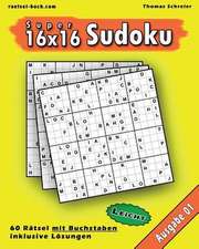 Leichte 16x16 Buchstaben-Sudoku 01