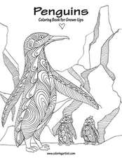 Penguins Coloring Book for Grown-Ups 1