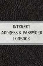 Internet Address & Password Logbook