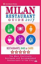 Milan Restaurant Guide 2017