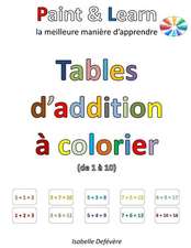 Tables D'Addition a Colorier (de 1 a 10)