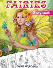 Fairies. Grayscale Coloring Book