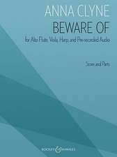 Beware of: For Alto Flute, Viola, Harp, and Pre-Recorded Audio Score and Par