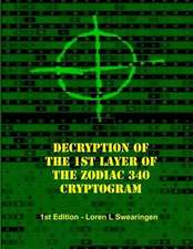 Decryption of the 1st Layer of the Zodiac 340 Cryptogram