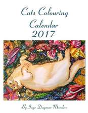 Cat Coloring Calendar 2017