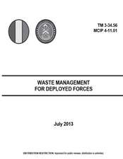 Training Manual TM 3-34.56 McIp 4-11.01 Waste Management for Deployed Forces Jul