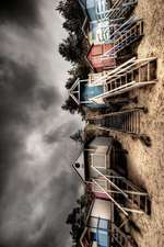 Beach Huts on North Norfolk Coast in England Journal