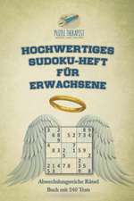 Puzzle Therapist: Hochwertiges Sudoku-Heft für Erwachsene |