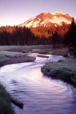 Sunrise Illuminating South Sisters Mountain Oregon USA Journal