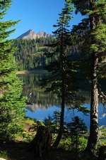 Broken Top Mountain Reflected in Todd Lake in Oregon USA Journal