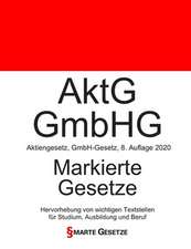 Aktg - Gmbhg, Aktiengesetz - Gmbh-Gesetz, Smarte Gesetze, Markierte Gesetze