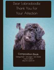 Labradoodle Affection Composition Notebook