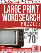 Large Print Wordsearches Puzzles Popular TV Shows of the 70s