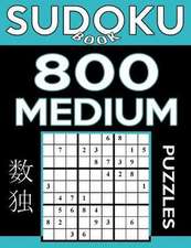 Sudoku Book 800 Medium Puzzles