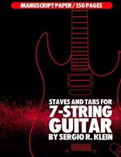 Staves and Tab Paper for 7-String Guitar