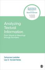 Analyzing Textual Information: From Words to Meanings through Numbers