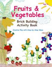 Fruits & Vegetables - Brick Building Activity Book