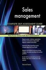 Sales Management Complete Self-Assessment Guide