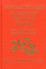 Political Thought in Japanese Historical Writing