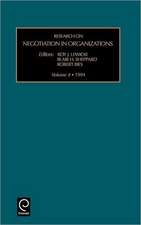 Research on Negotiation in Organizations