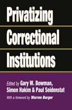 Privatizing Correctional Institutions
