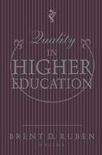 Quality in Higher Education