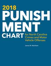 Markham, J: 2018 Punishment Chart for North Carolina Crimes