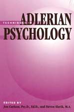 Techniques In Adlerian Psychology