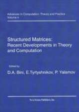 Structured Matrices: Recent Developments in Theory & Computation