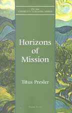 Horizons of Mission