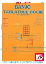 Banjo Tablature Book: Tear-Out Sheets