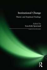 Institutional Change: Theory and Empirical Findings