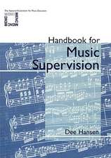 Handbook for Music Supervision