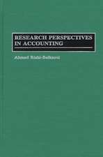 Research Perspectives in Accounting