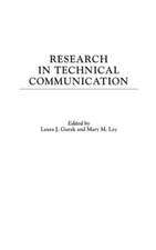 Research in Technical Communication