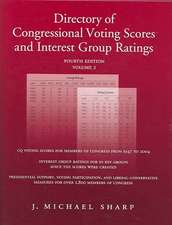 Directory of Congressional Voting Scores and Interest Group Ratings SET