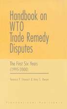 Handbook on WTO Trade Remedy Disputes