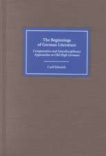 The Beginnings of German Literature – Comparative and Interdisciplinary Approaches to Old High German