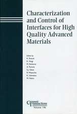 Charactrization and Control of Interfaces for High Quality Advanced Materials – Ceramic Transactions V146