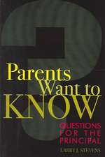 Parents Want to Know