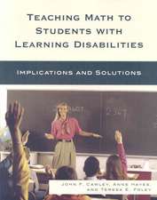 Teaching Math to Students with Learning Disabilities